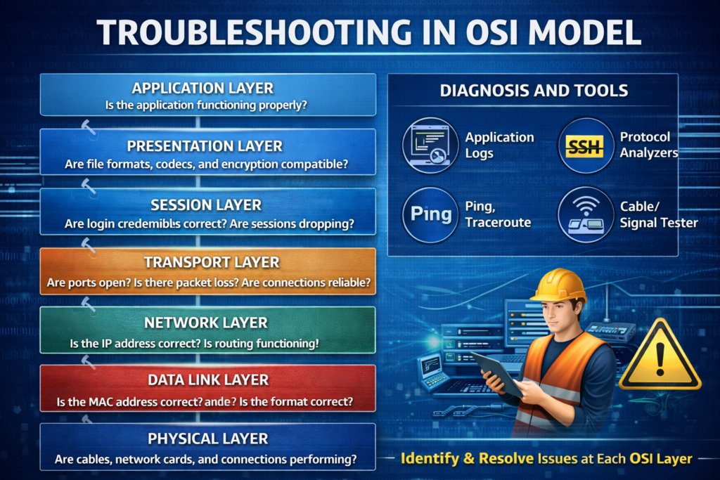 OSI Model क्या है? 9 Troubleshooting में OSI Model